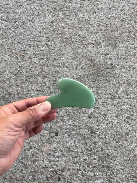 Green Gua Sha Facial Tool