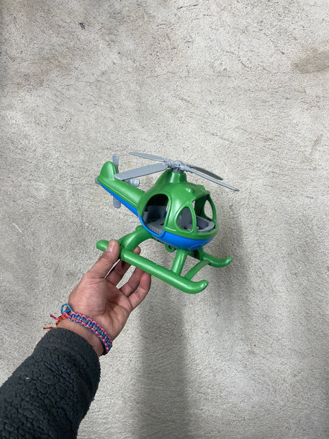 Green Helicopter Toy