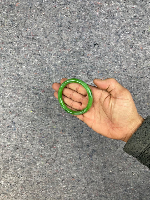 Green Jade Bangle Bracelet