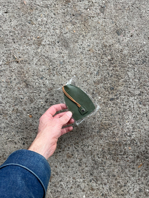 Green Leather Key Cover