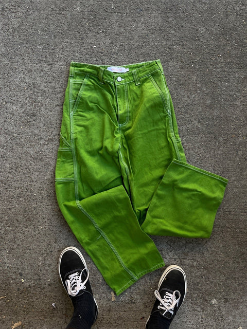 Green Lisa Say Gah Carpenter Pants, Size Women 2
