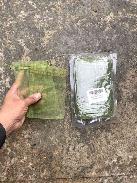 Green Organza Gift Bags