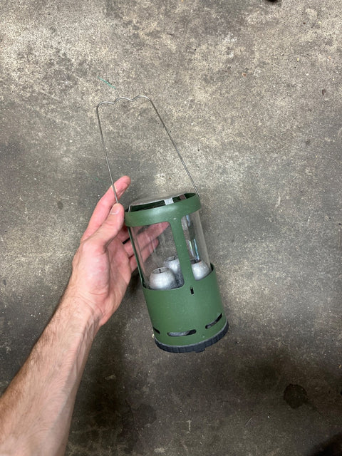 Green Outdoor Candle Lantern