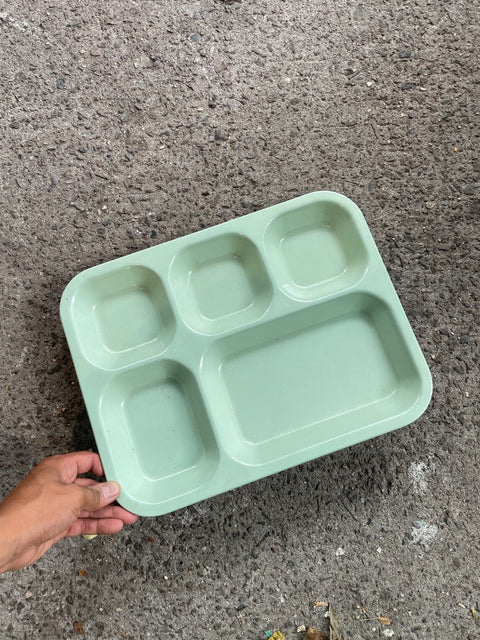 Green Sectioned Serving Tray