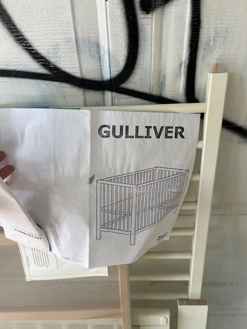 Gulliver IKEA Wooden Baby Crib & Mattress