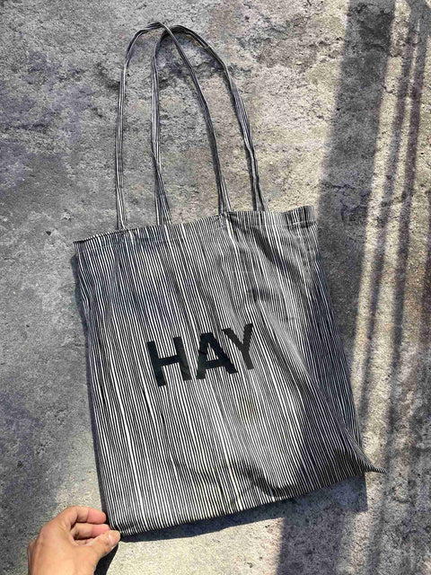 HAY Striped Tote Bag