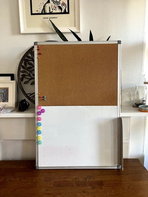 Half Cork & Half Whiteboard, 24x36"