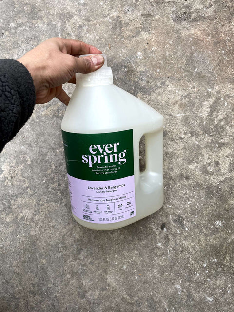 Half a Jug of Ever Spring Laundry Detergent