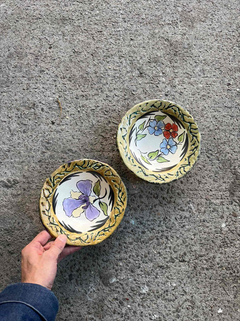 Hand Painted Floral Bowls