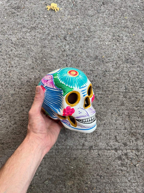Hand Painted Skull From Mexico