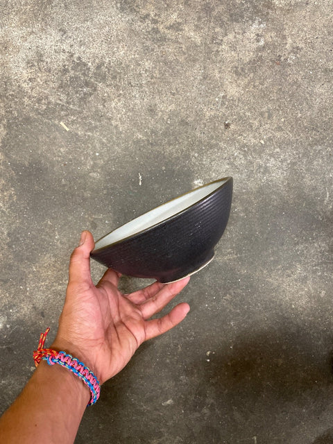 Handcrafted Ceramic Black Bowl