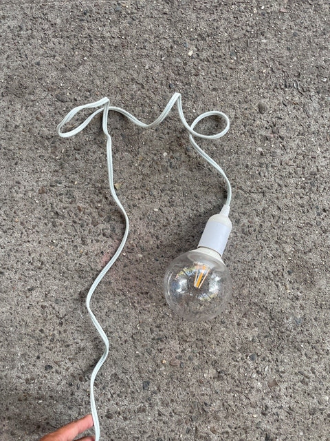 Hanging Bulb With White Cable
