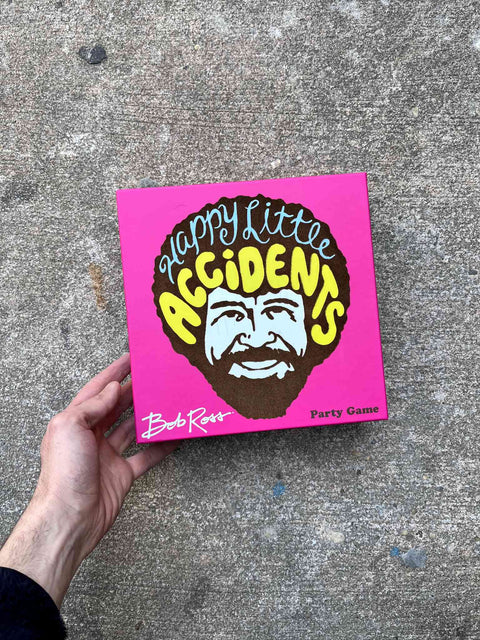 Happy Little Accidents Bob Ross Party Game