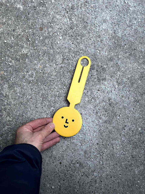 Happy Yellow Luggage Tag