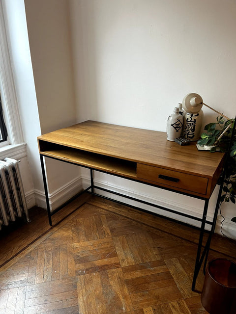 Harless Desk Modern Writing Desk With Storage Drawer, W48xD24xH31"