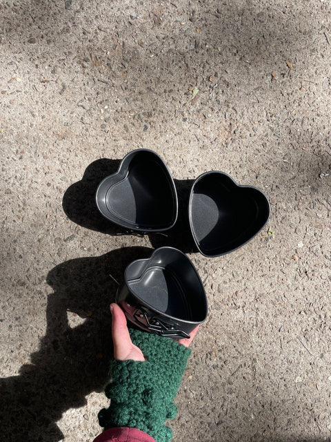 Heart Baking Tins Set