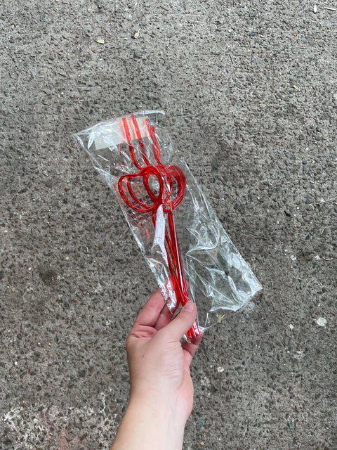 Heart Curly Straws