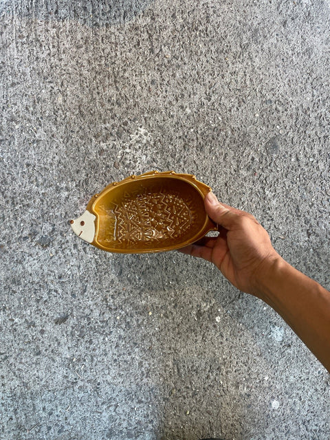 Hedgehog Ceramic Trinket Dish