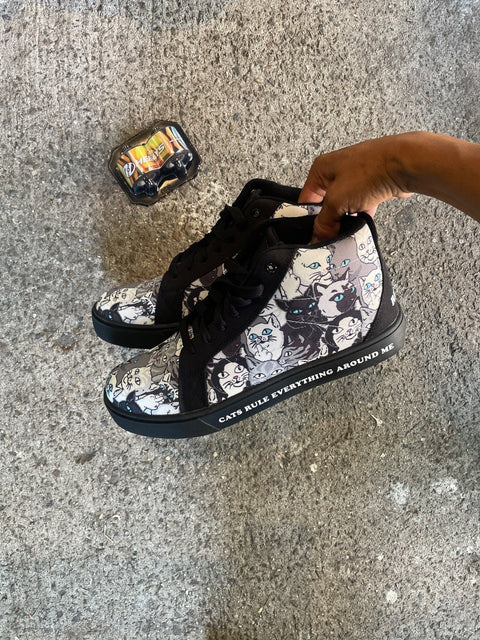 Heelys Cat Print Roller Sneakers, Sz 11m 44.5eu