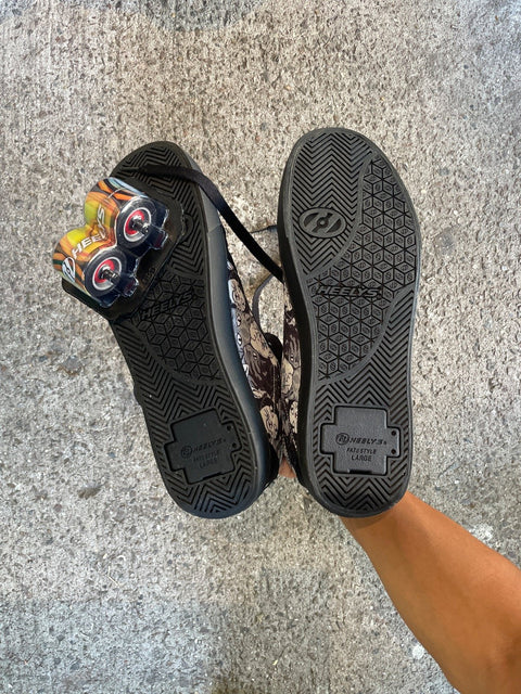 Heelys Cat Print Roller Sneakers, Sz 11m 44.5eu