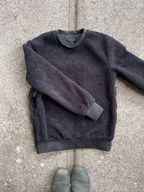 Helmut Lang Fleece Sweater, Sz S