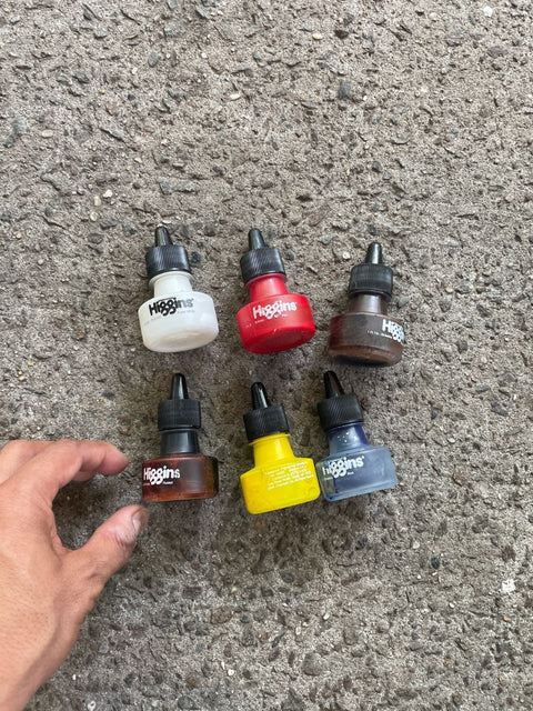 Higgins Assorted Ink Bottles