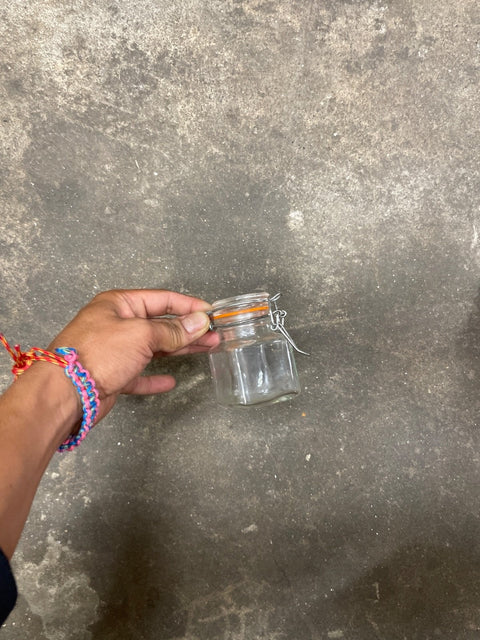 Hinged Glass Jar