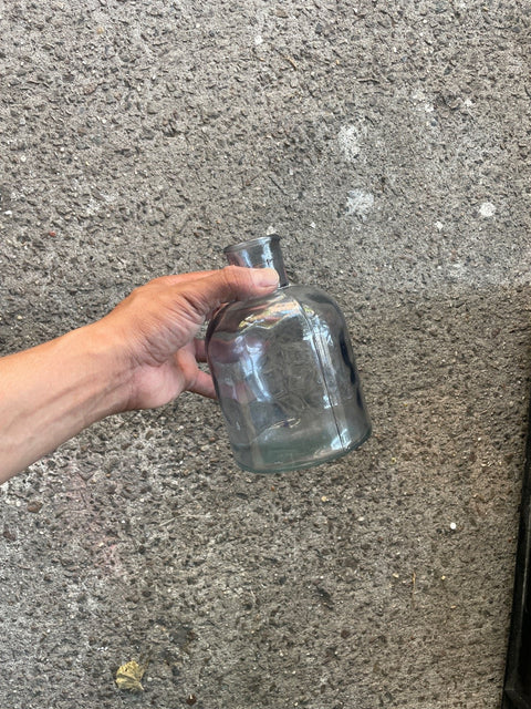 Grey-tinted Glass Vase
