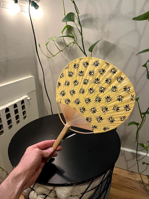 Honeybee Pattern Hand Fan