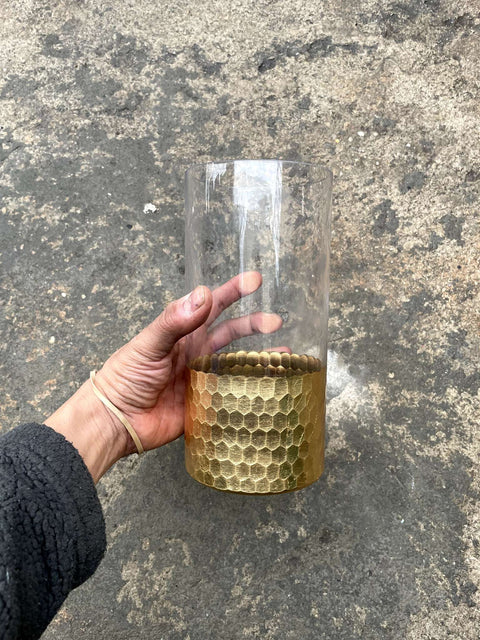 Honeycomb Glass Vase