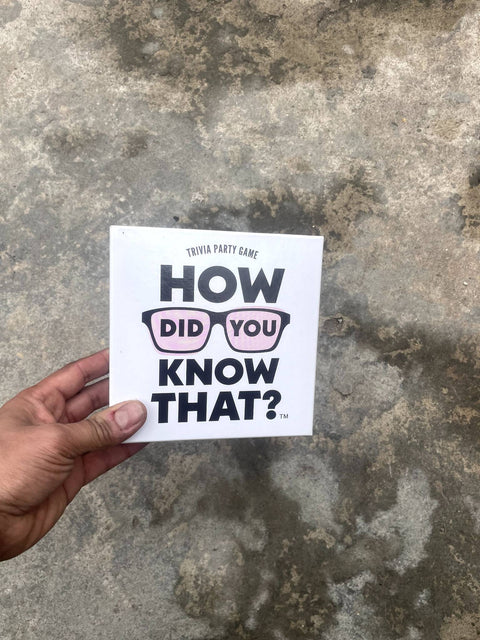 How Did You Know That? Trivia Game