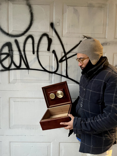 Humidor Cigar Storage Wooden Box
