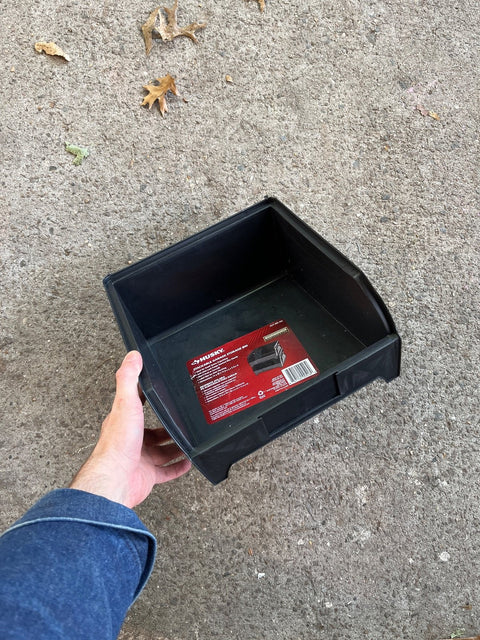 Husky Stackable Storage Bin, 11x11.5x5.3"