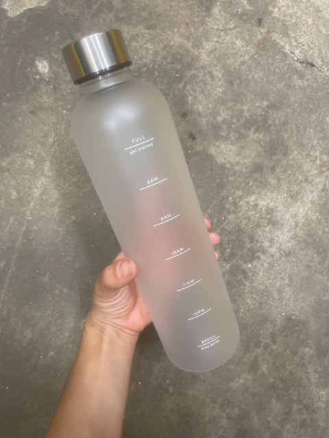 Hydration Time Marked Bottle