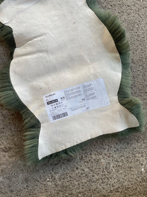 IKEA Green Sheepskin Rug