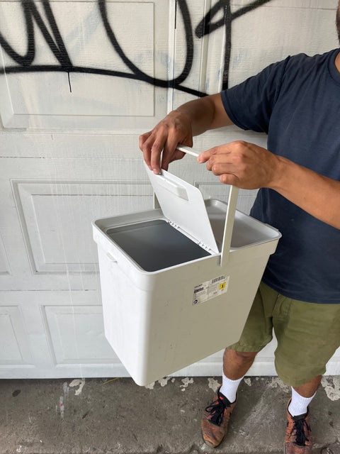 IKEA Hallbar Trashcan With Lid