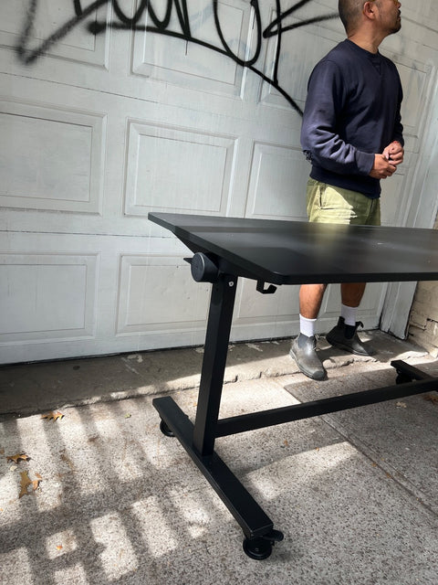 IKEA MITTZON Foldable Table With Castors, 55x27"