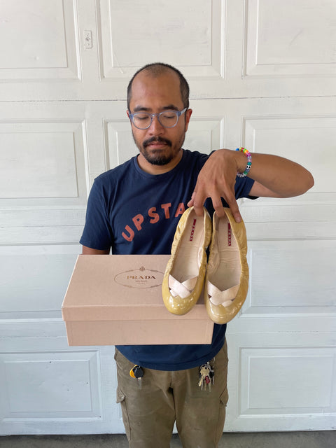 Prada Ballet Flat, 39.5 EU or 8.5 US W