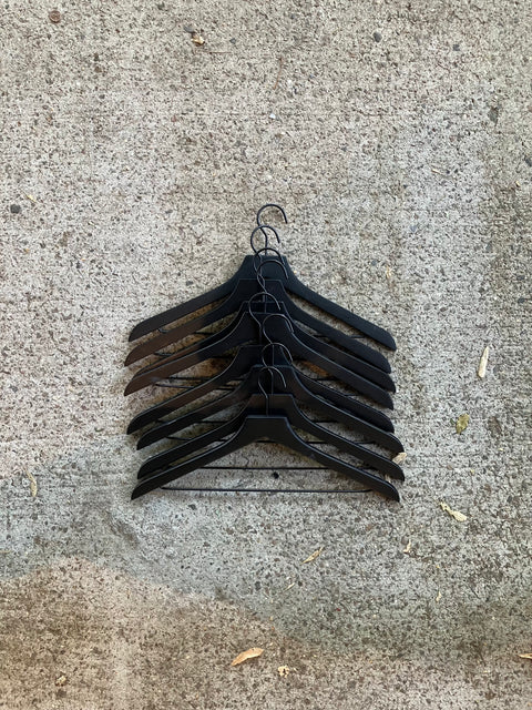 Elegant Black Wooden Hangers