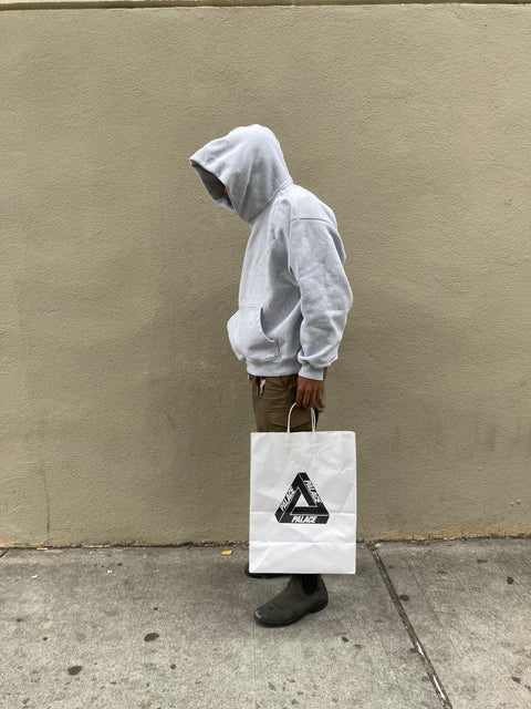 Like New Palace Gray Hoodie, Size L