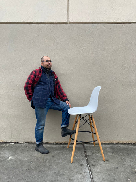 Eames-Style Molded Bar Stool