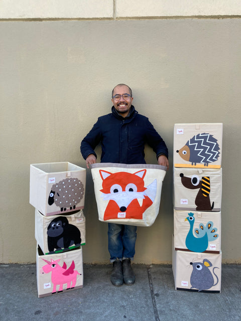 Set of Fabric Storage Cubes