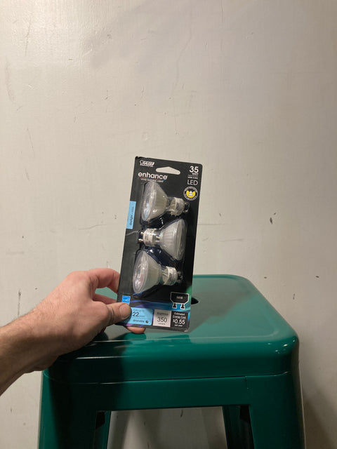 3 35W Dimmable LED Bulbs