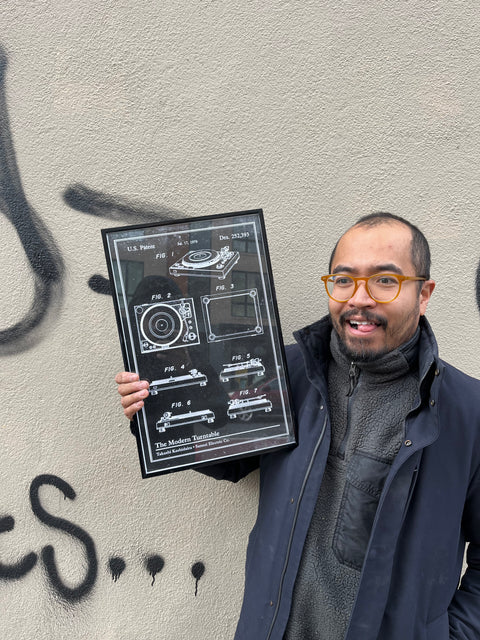 Cool Turntable Framed Print