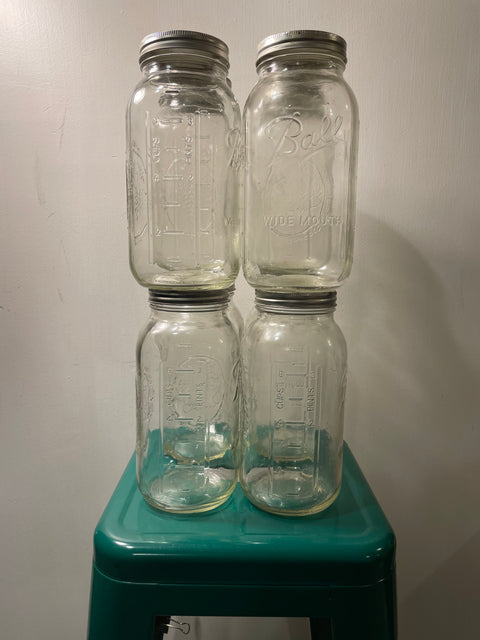 8 Large Ball Jars