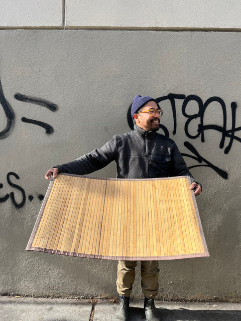 Bamboo Bath Mat You Can Roll