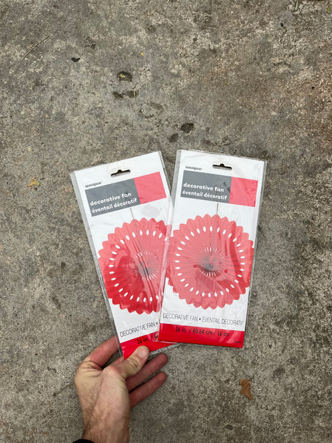 Two Decorative Paper Fans