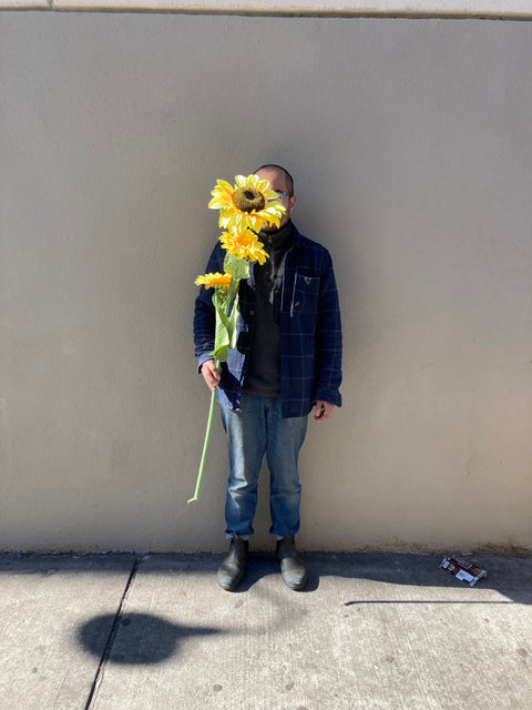 Laaarge Plastic Sunflowers