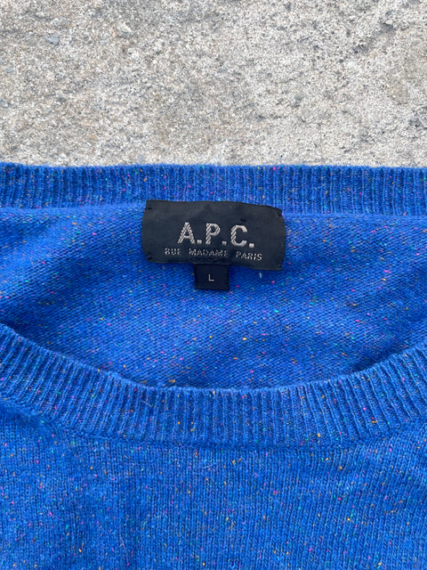 A.P.C. Cozy Blue Sweater, Sz M