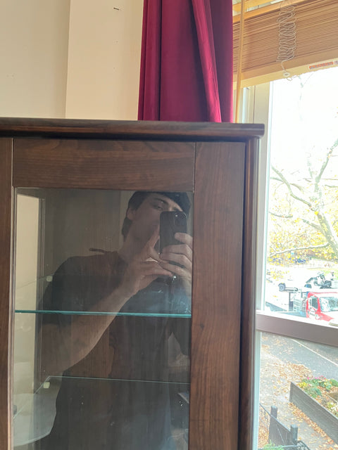 Another IKEA MILSBO Glass-Door Cabinet, W14.5xD15xH69"